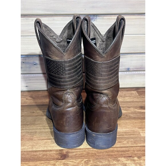 Ariat Men’s Rambler Patriot Western Cowboy Boots Distressed Brown Size 8D main image 9